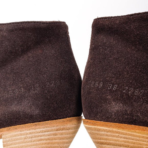 Woman by Common Projects Brown Suede Ankle Boots - Picture 8 of 10
